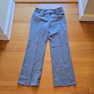 Ann Taylor LOFT, Ann Wide Leg Cuffed Trousers, Charcoal Gray, EUC, Women's 2